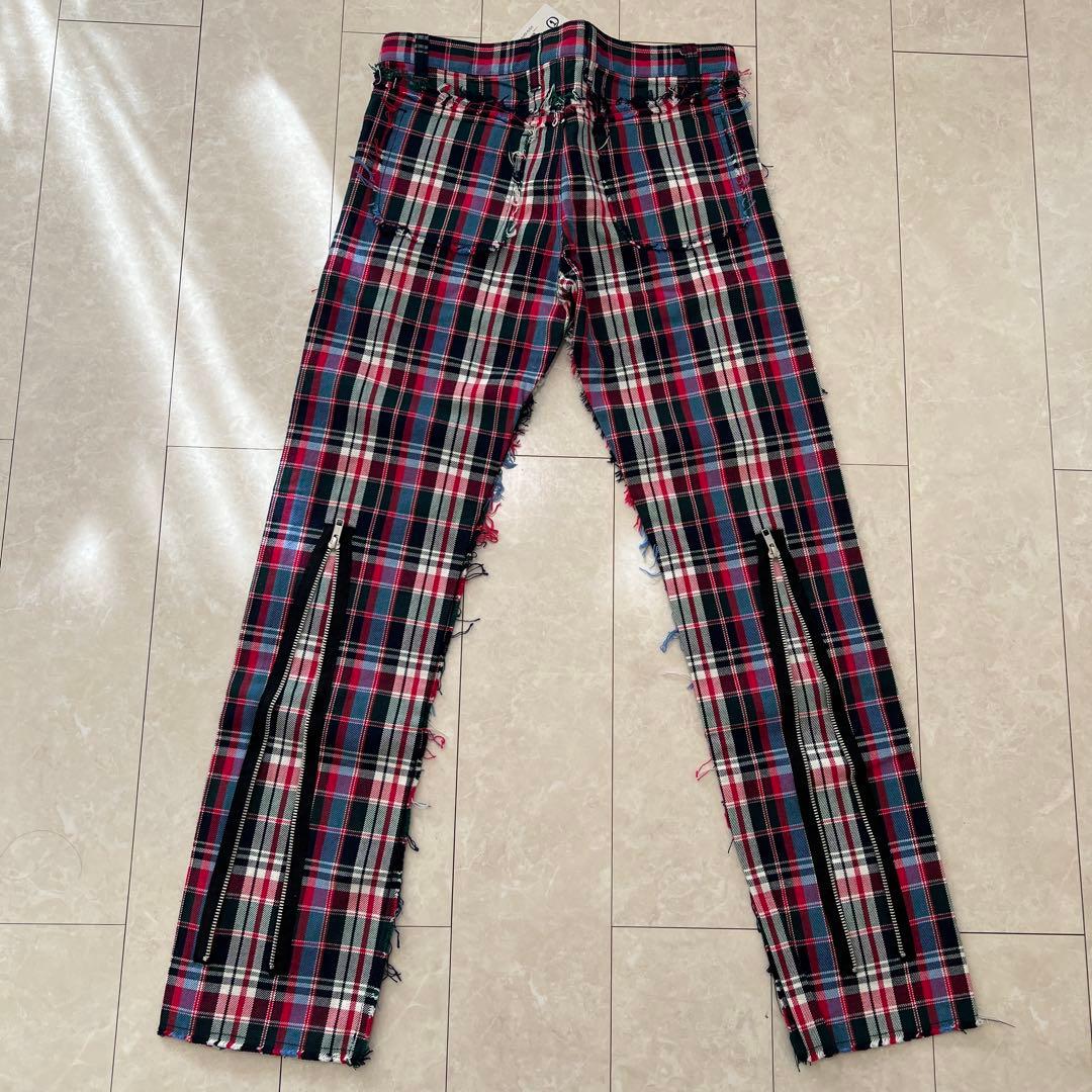 希少！新品hide チェック柄パンツ