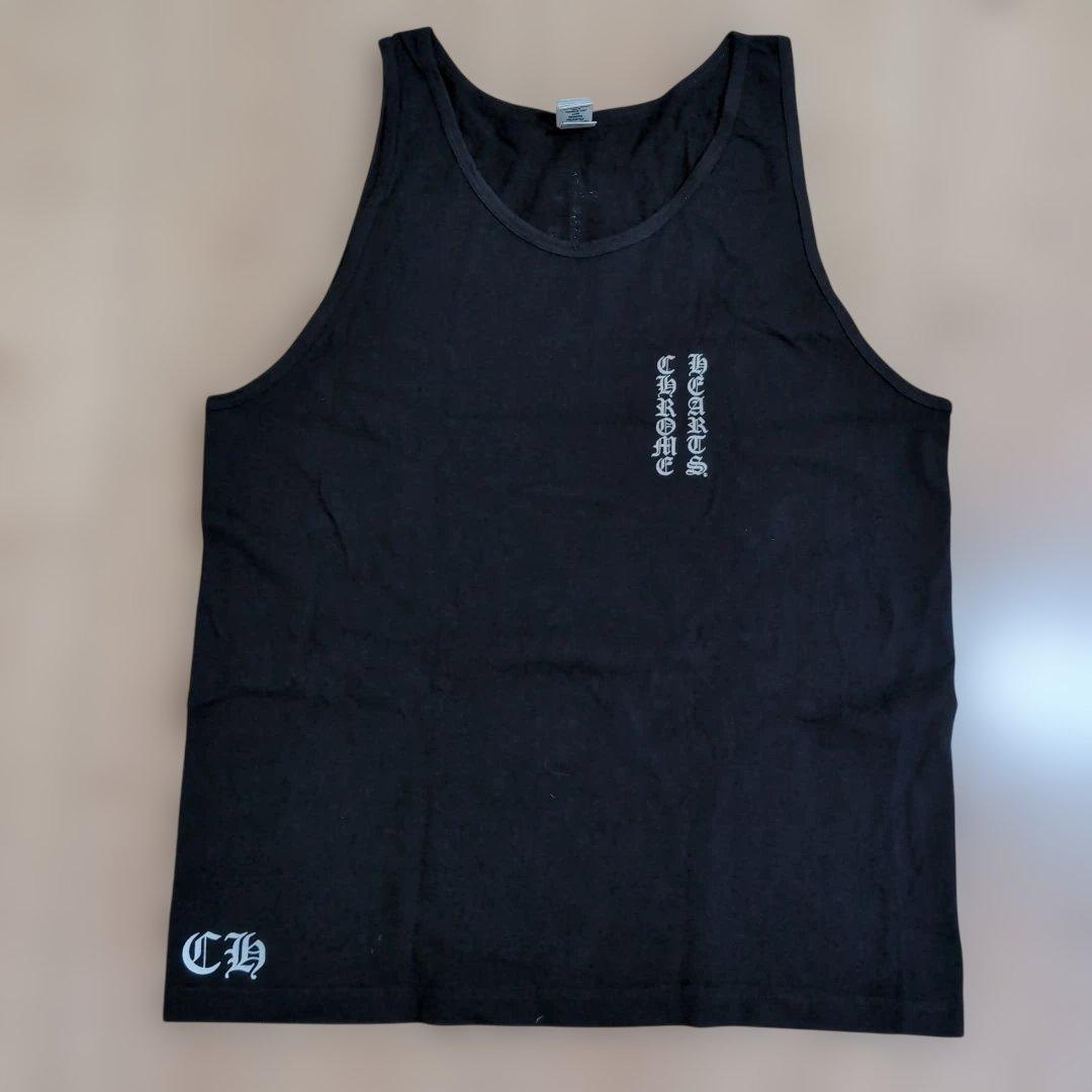 CHROME HEARTS ブラック タンクトップ Lサイズ