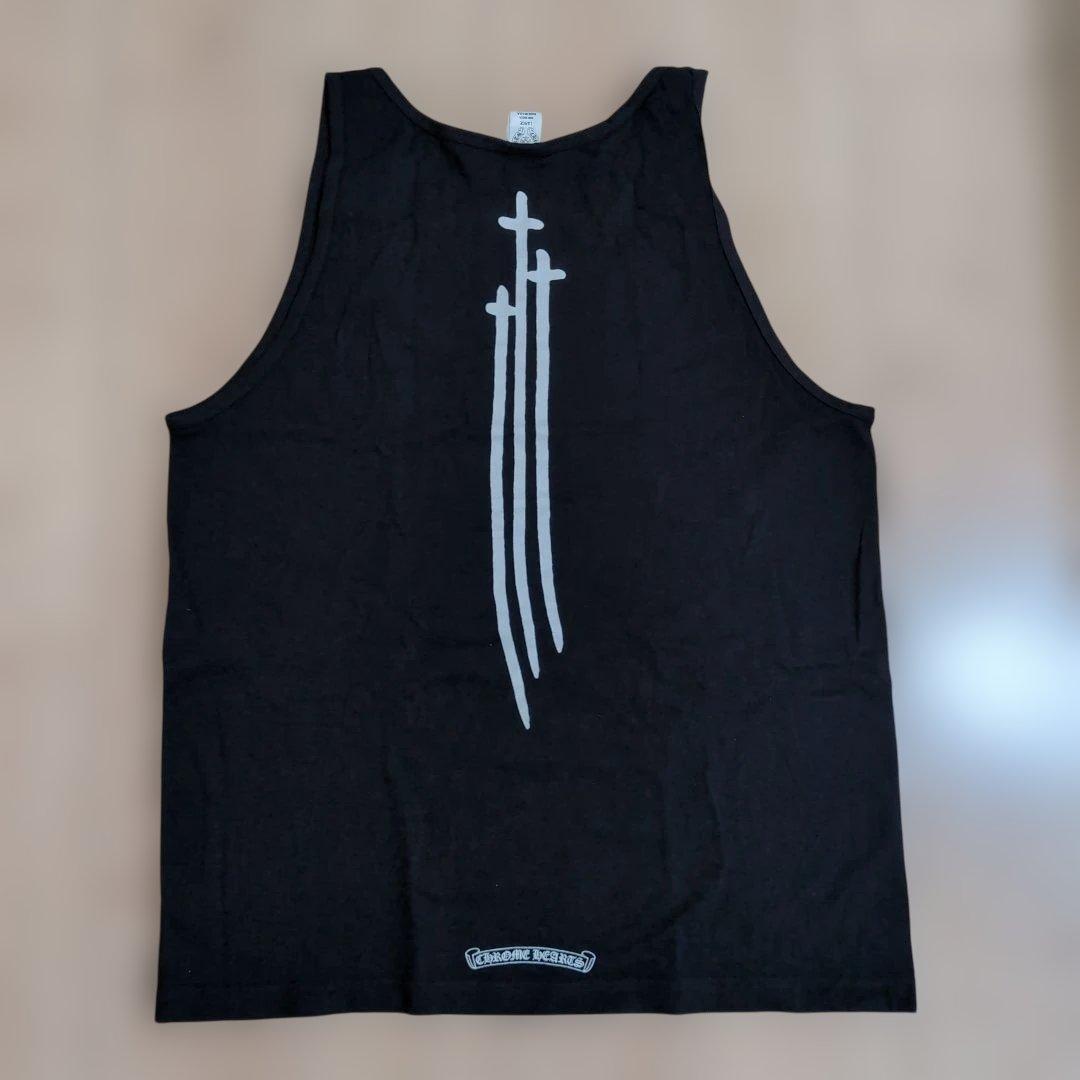 CHROME HEARTS ブラック タンクトップ Lサイズ