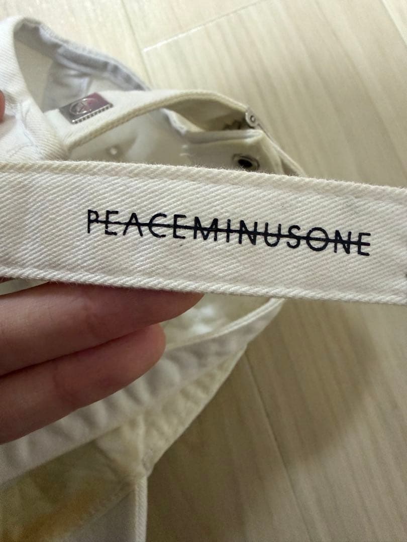 正規品 peaceminusone cotton cap 白