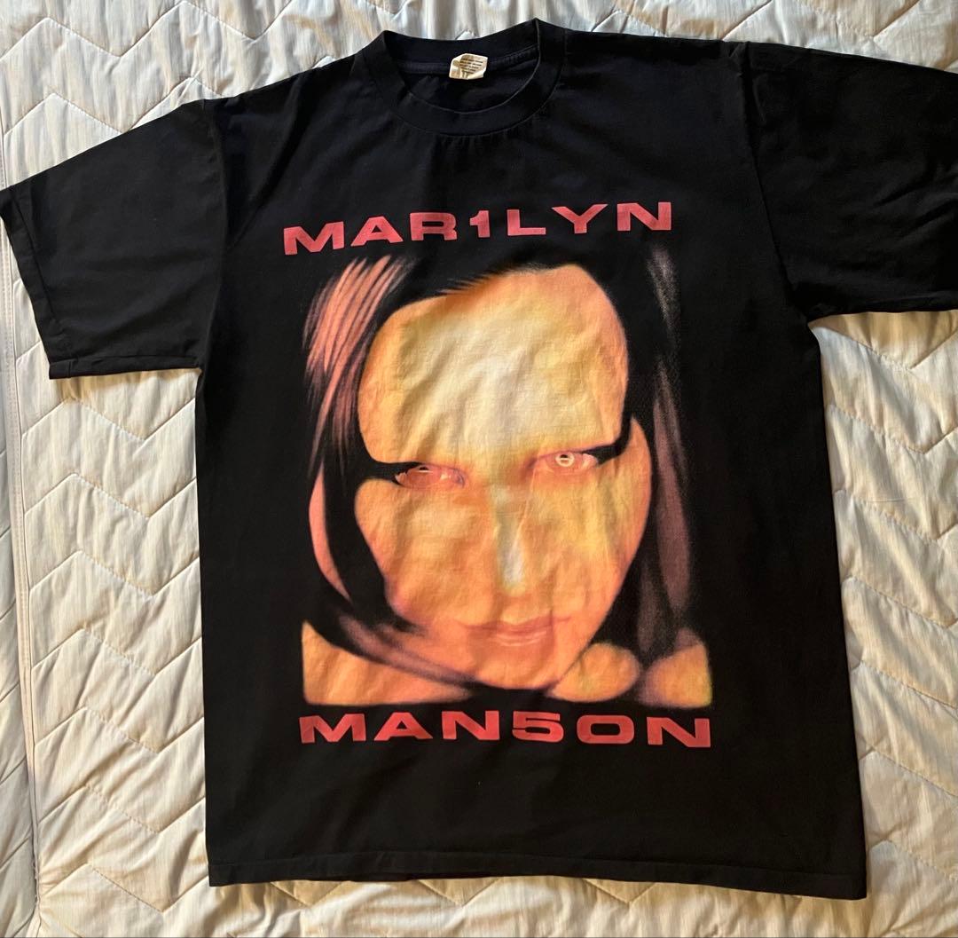 【古着】Marilyn Manson Tシャツ ブラック　XLサイズ