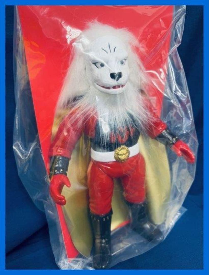 ★メディコム・トイ　ピープロレトロソフビ　快傑ライオン丸（植毛版）未開封・新品★