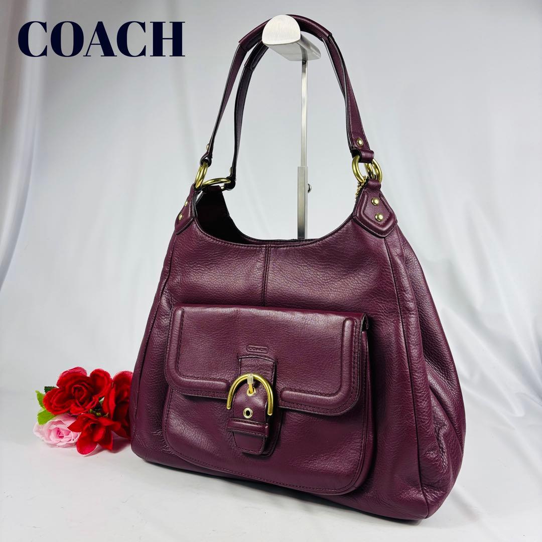 COACH 3室トートバッグ/イーディー ソーホー/キャンベルレザー/ボルドー