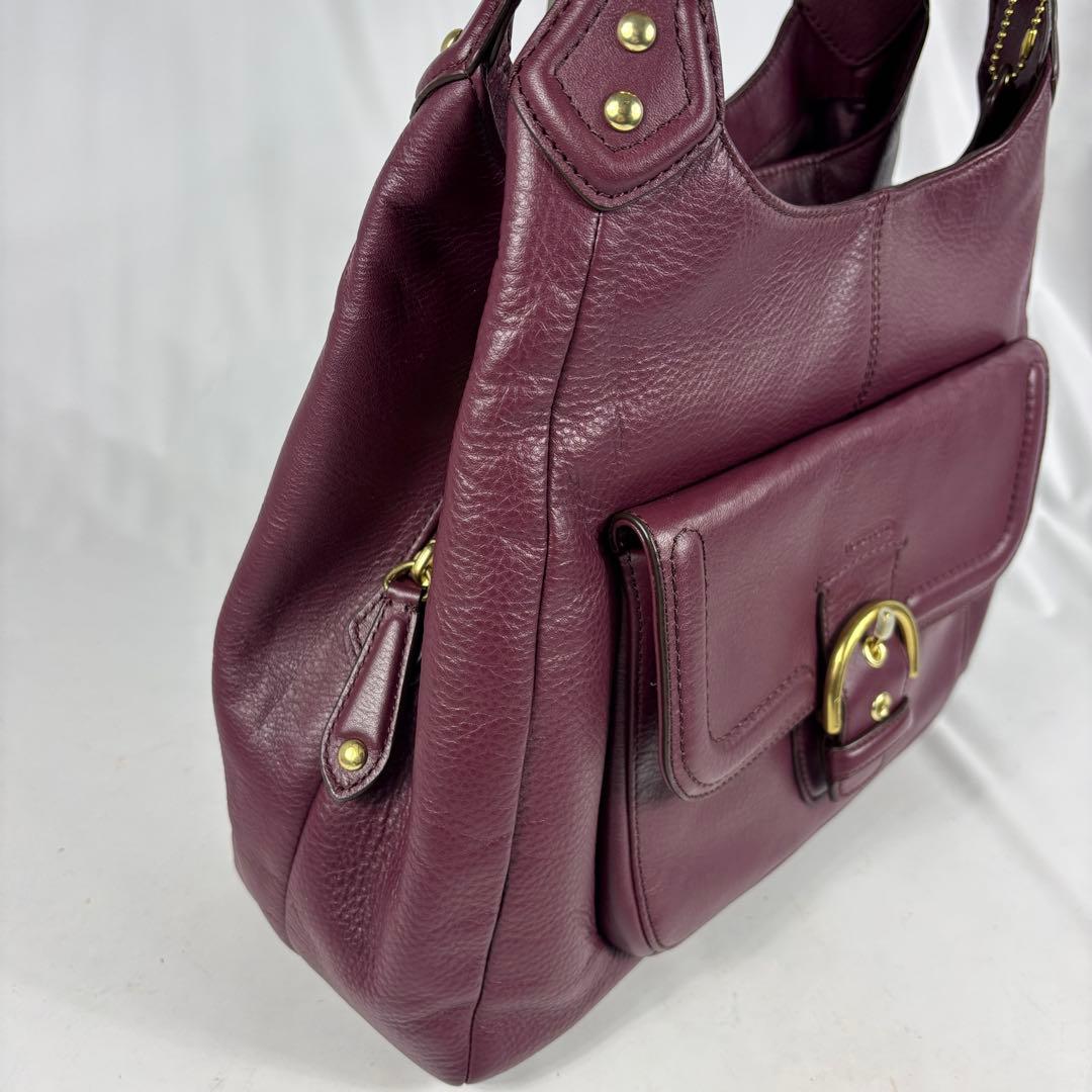 COACH 3室トートバッグ/イーディー ソーホー/キャンベルレザー/ボルドー