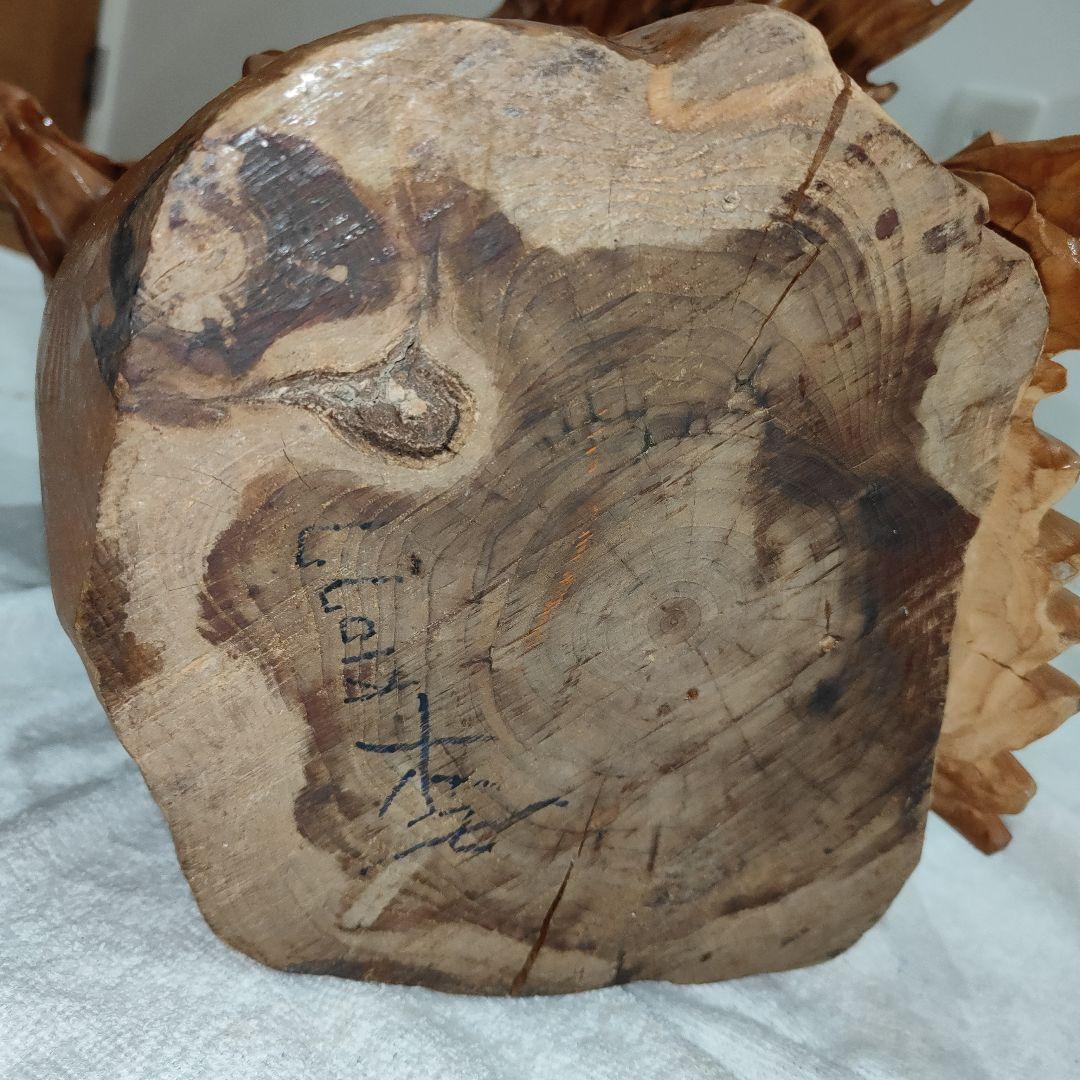 木彫り 鷲 インテリア装飾