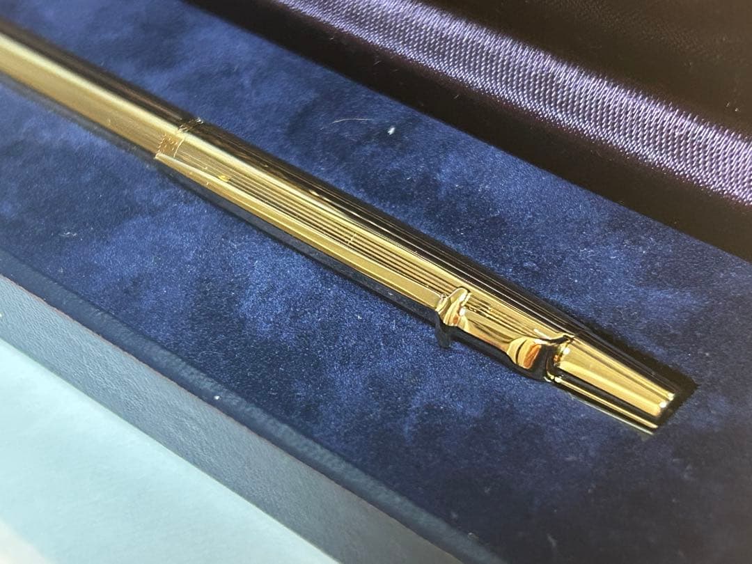 (美品)CARAND’ACHE:カランダッシュゴールドボールペン