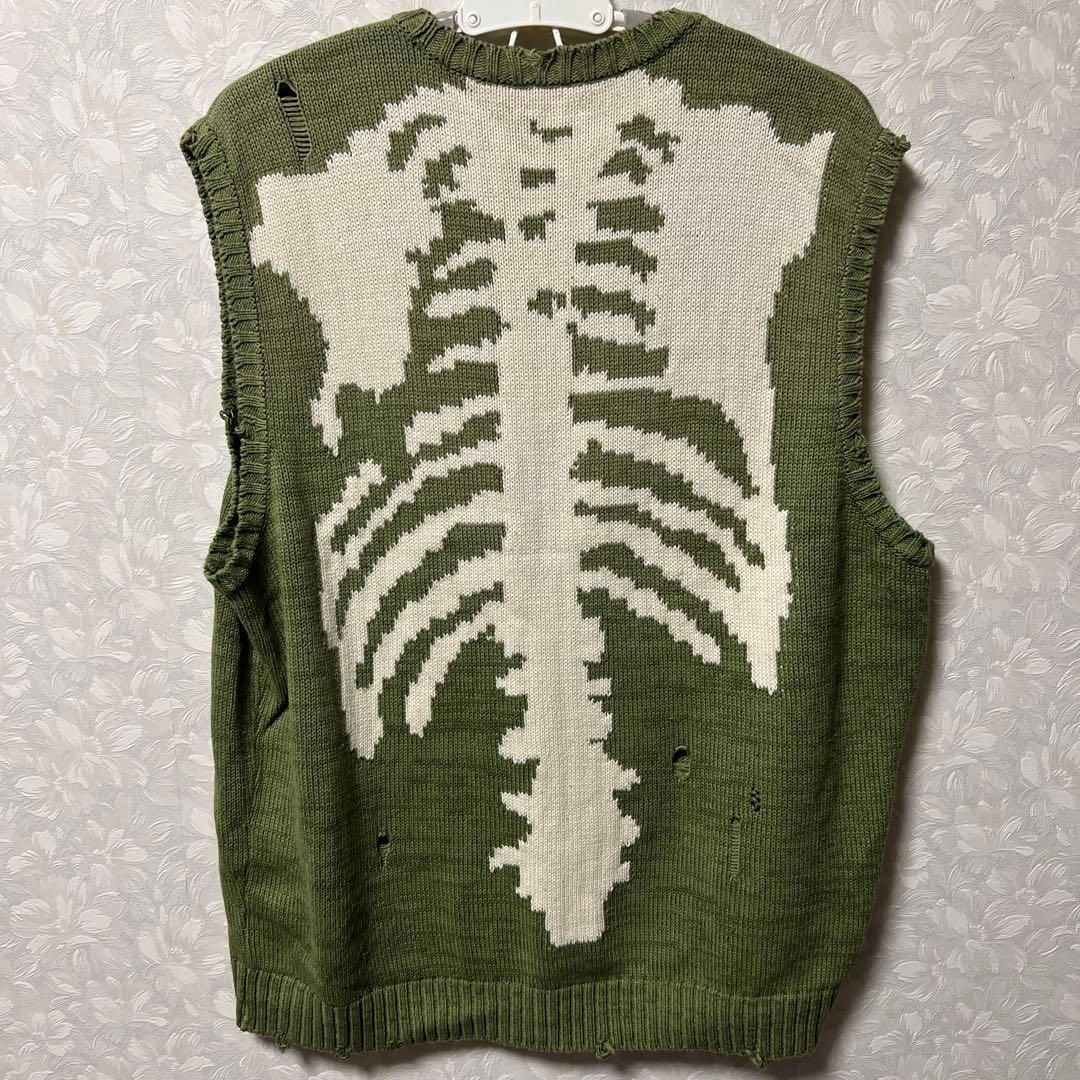KAPITAL 骨格デザイン ニットベスト　size3