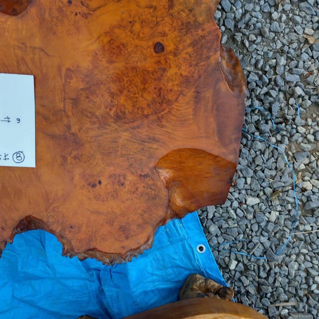 イチイ（一位）の１枚板のちゃぶ台