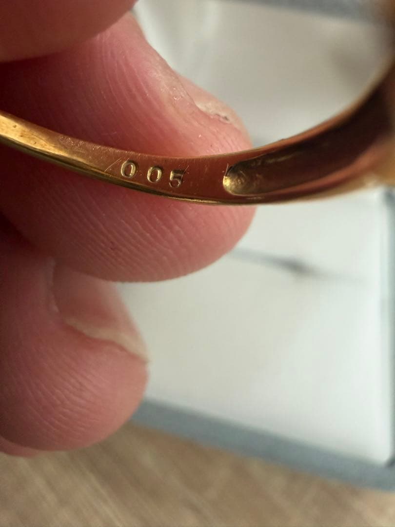 【本日14時まで出品】K18 ゴールド 石付きリング 18金リング