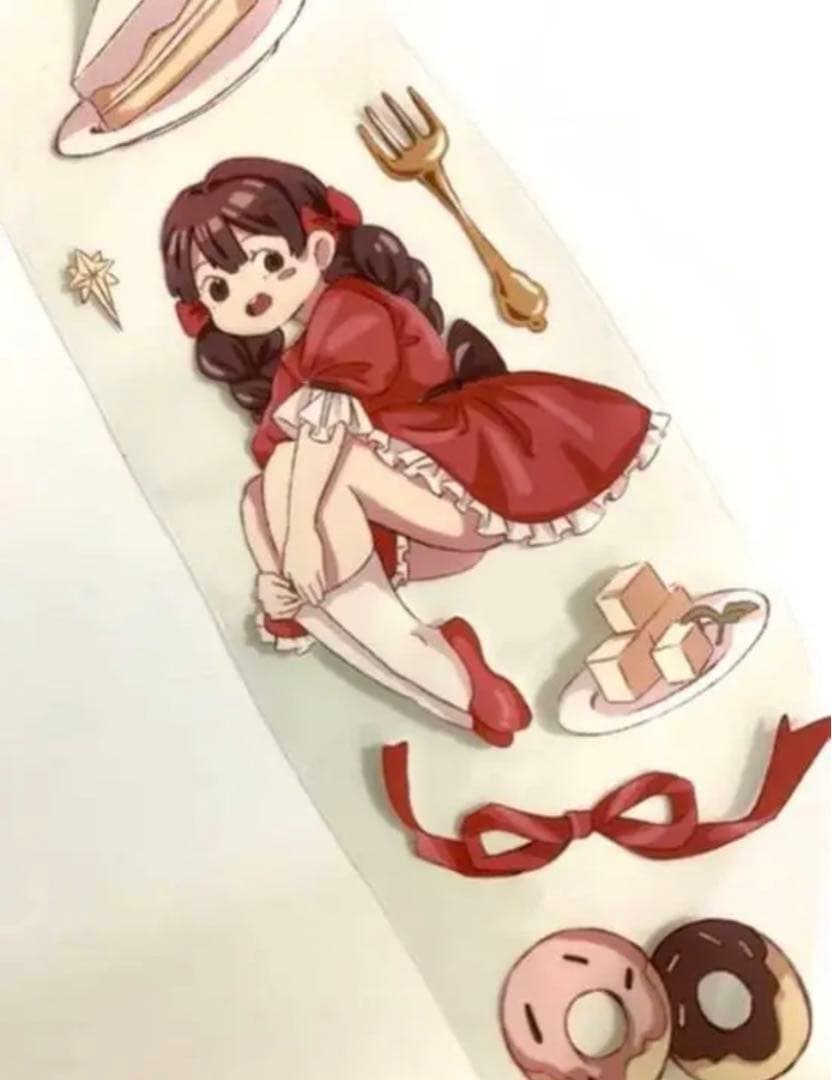 M615.三渡文創 草莓女巫 マスキングテープ PET