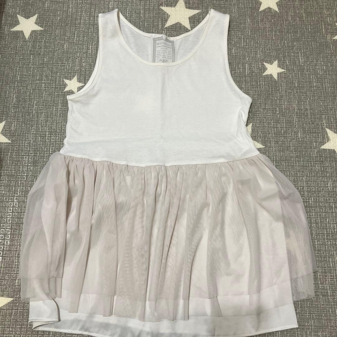 ビアズリー　チュチュタンク　ホワイト