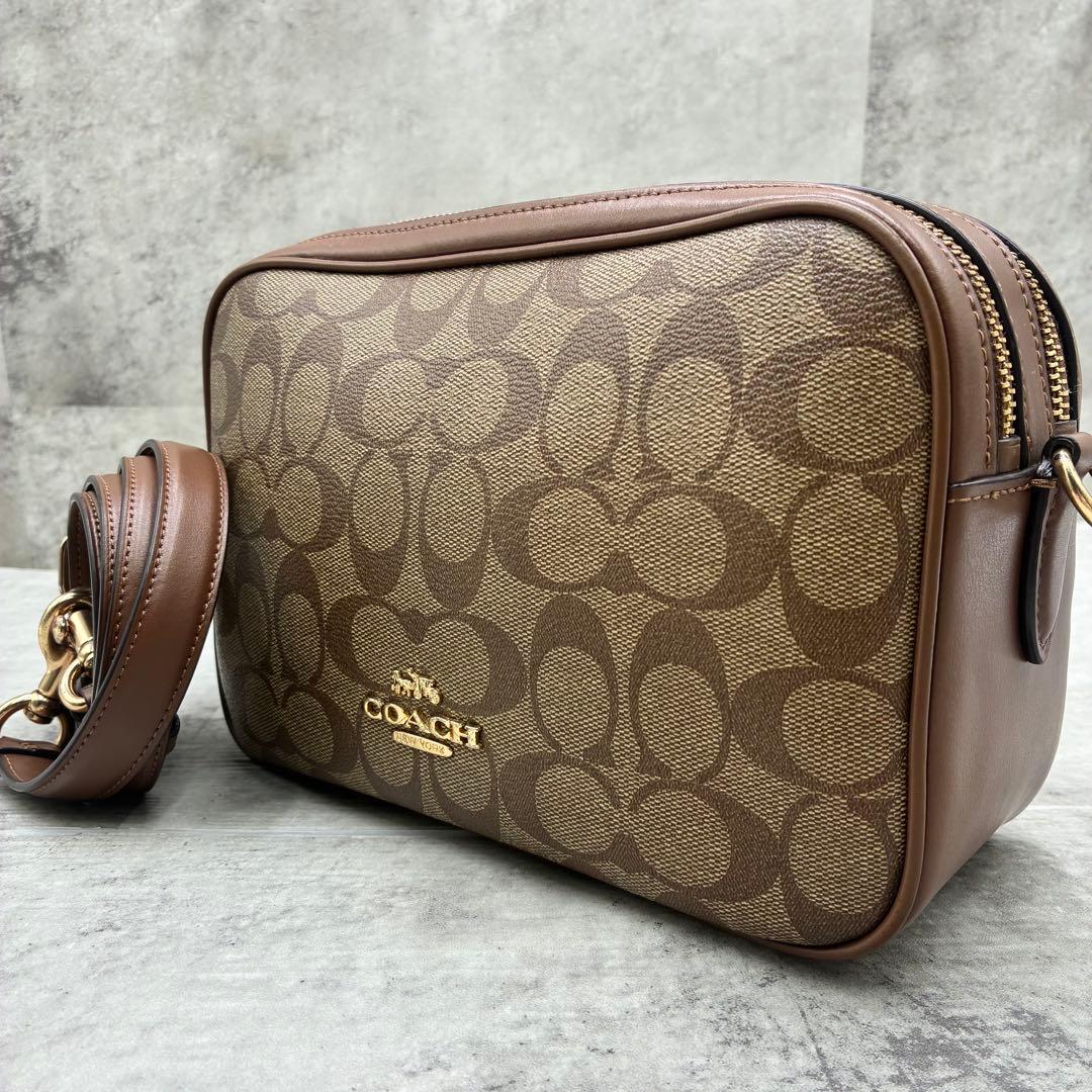✨美品✨コーチ　ジェス　ショルダーバッグ 2way ダブルジップ　シグネチャー