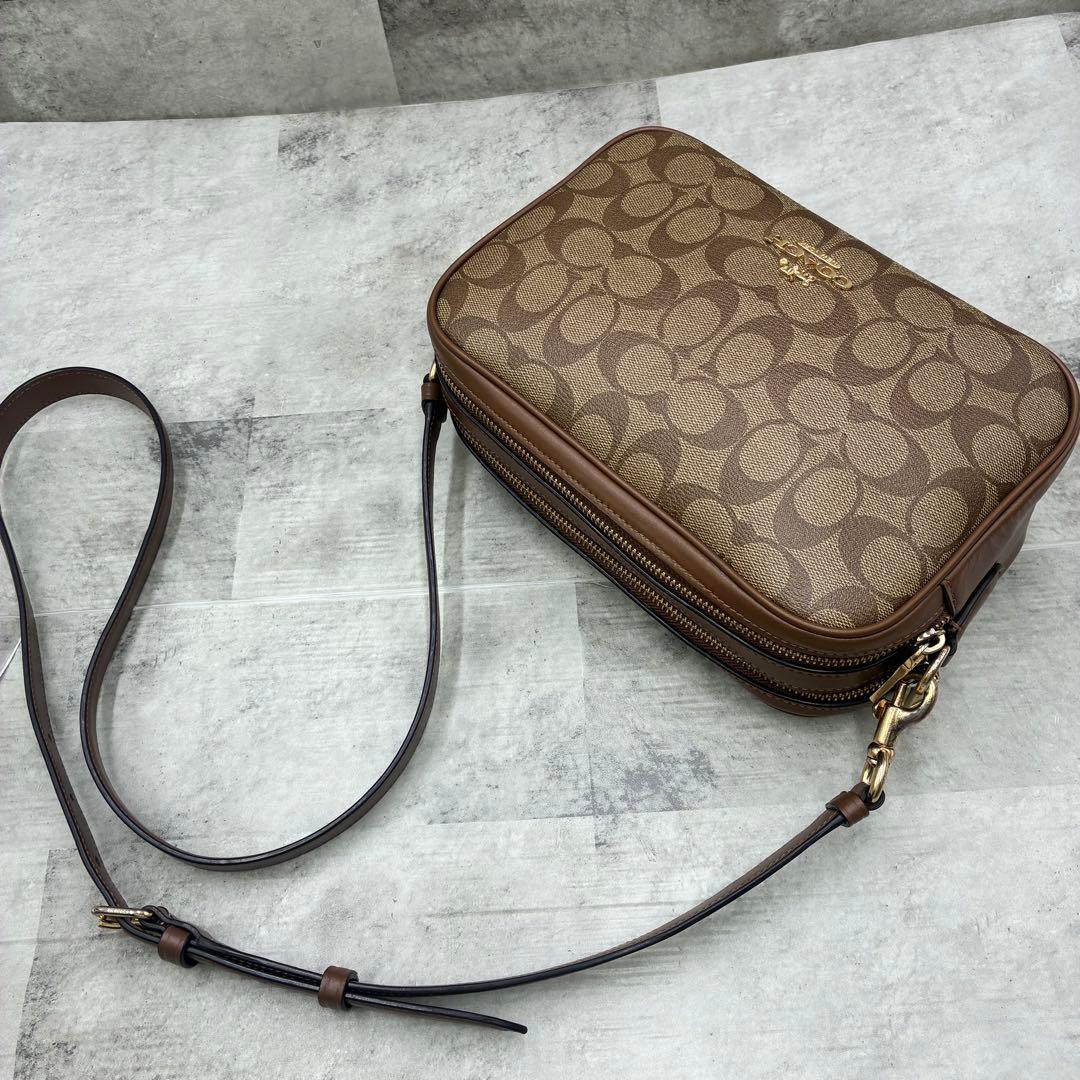 ✨美品✨コーチ　ジェス　ショルダーバッグ 2way ダブルジップ　シグネチャー