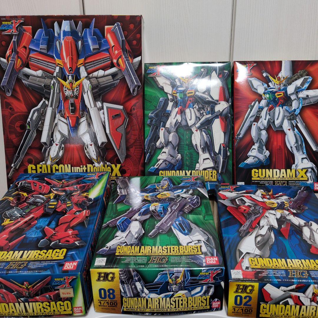 ガンプラ　ガンダムX 旧HGシリーズ（1/100）6体セット　内袋未開封品