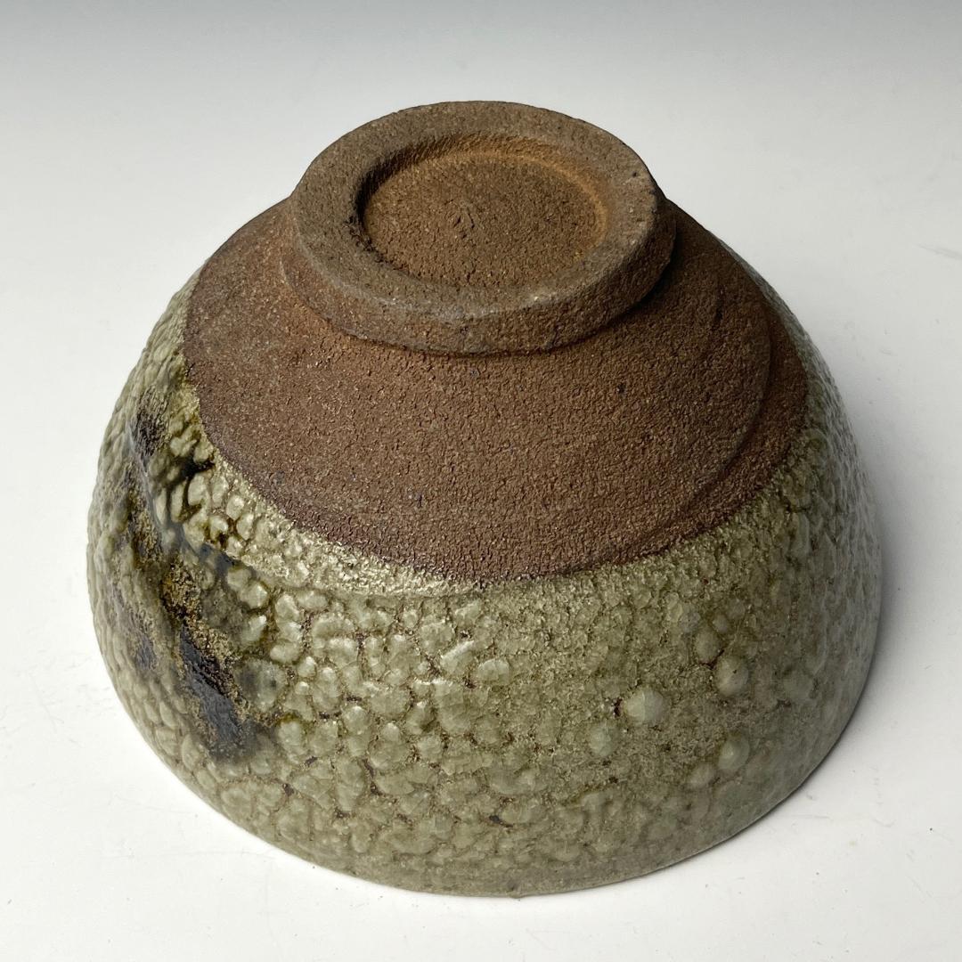 初荷 梅花皮 茶碗 時代物 茶道具 有名小説家蒐集品 SN95