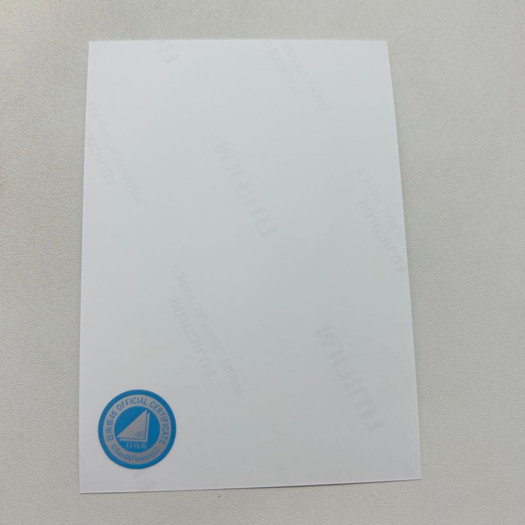 正源司陽子 座り 直筆 サイン サンタ 日向坂46 生写真