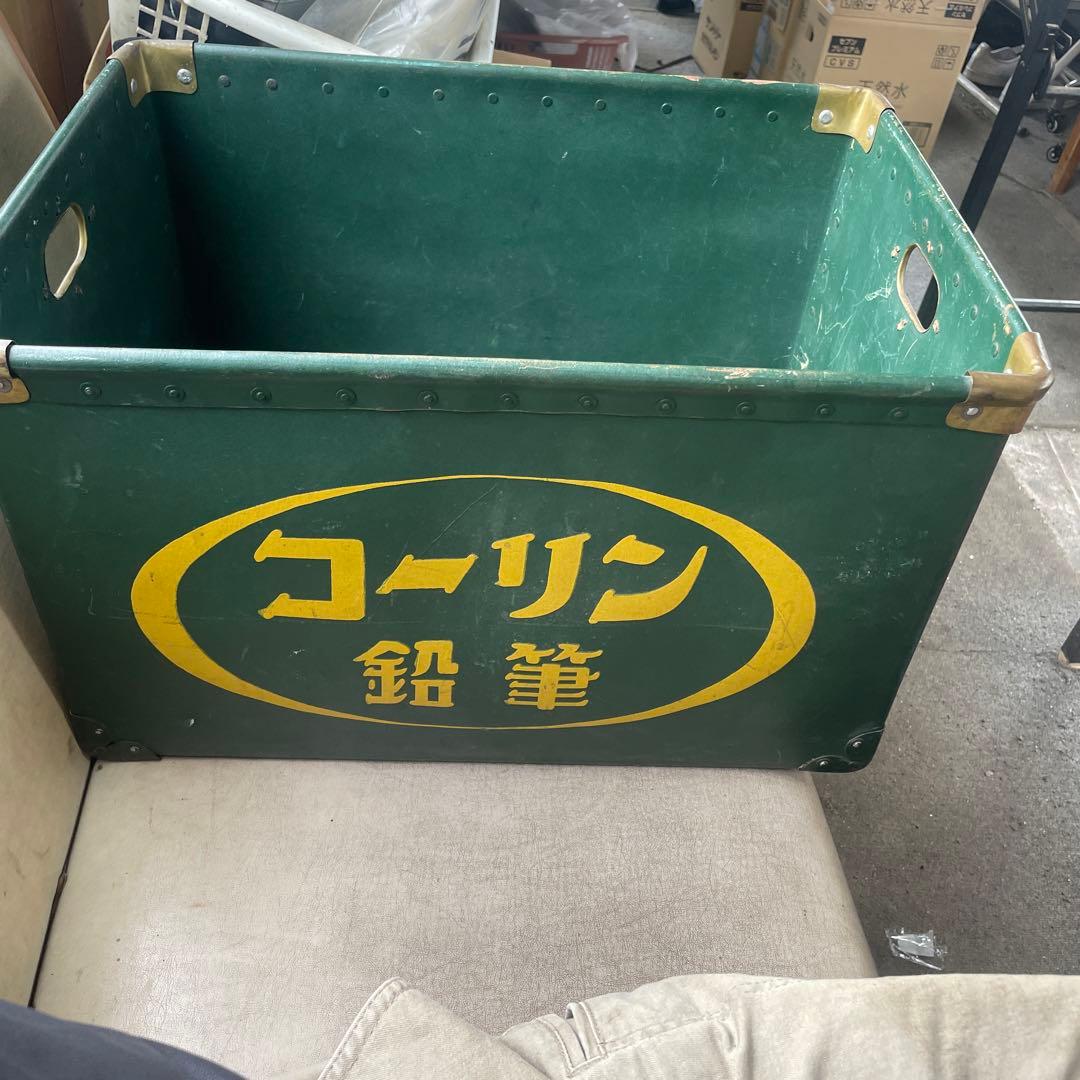 昭和レトロ　緑コーリン鉛筆　ボテ箱