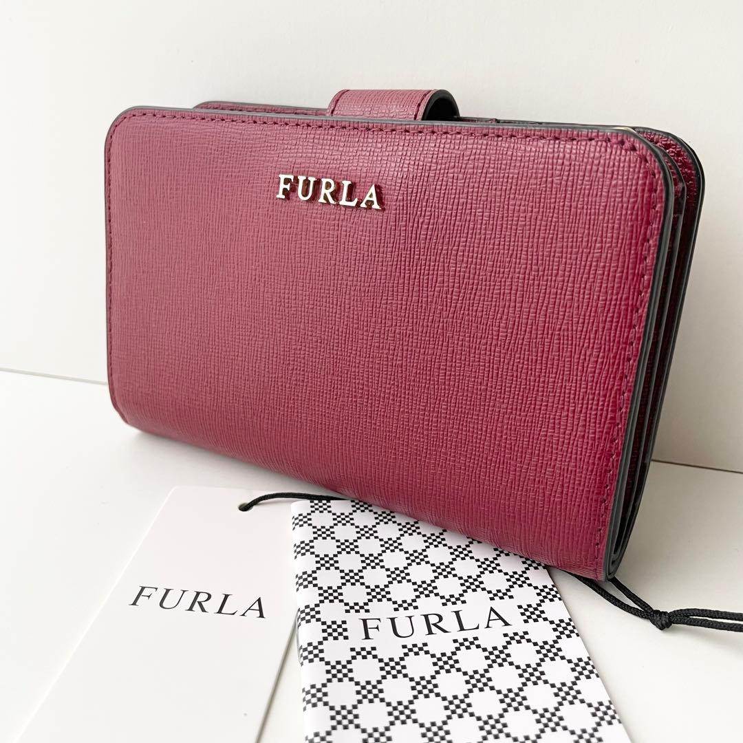フルラ FURLA バビロン 折り財布 レザー ボルドー 新品