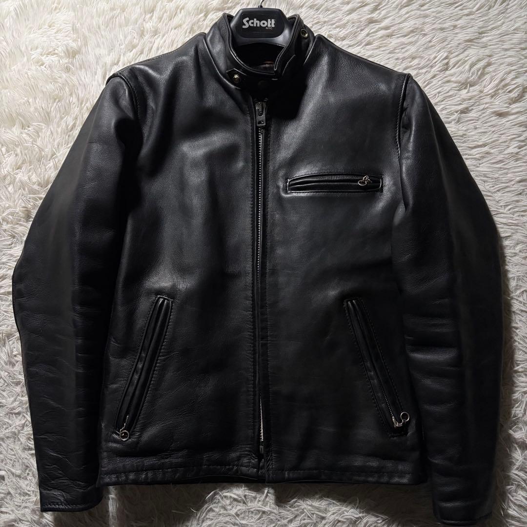k*e様 【米国製】schott ライダースジャケット　シングル　641 ブラッ