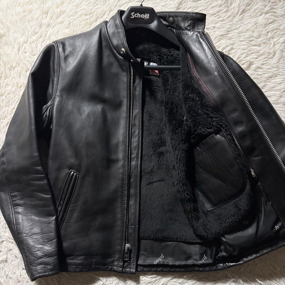 k*e様 【米国製】schott ライダースジャケット　シングル　641 ブラッ