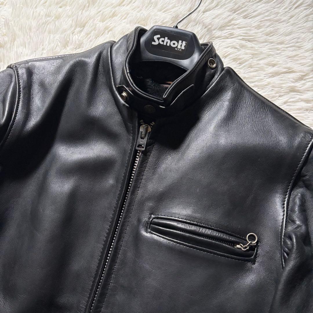 k*e様 【米国製】schott ライダースジャケット　シングル　641 ブラッ