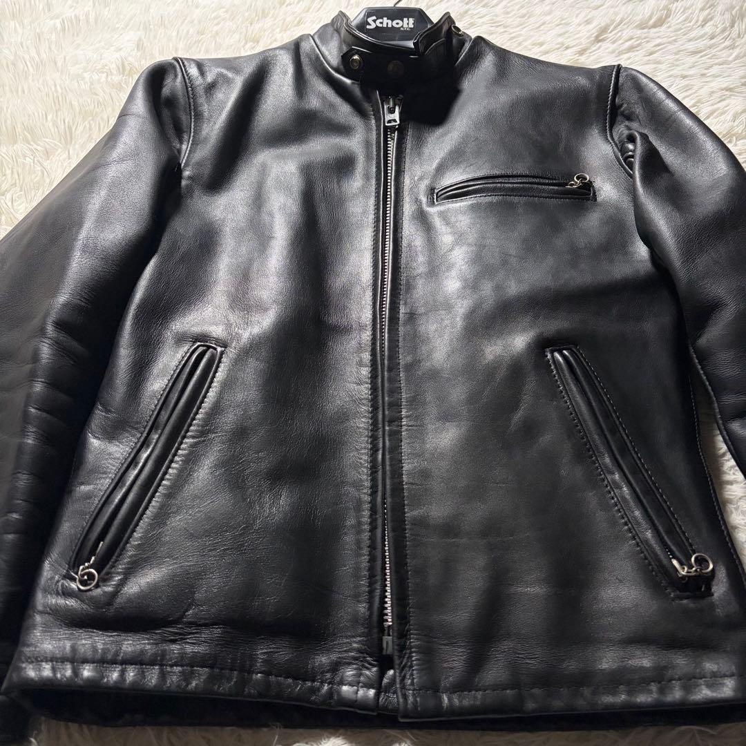 k*e様 【米国製】schott ライダースジャケット　シングル　641 ブラッ