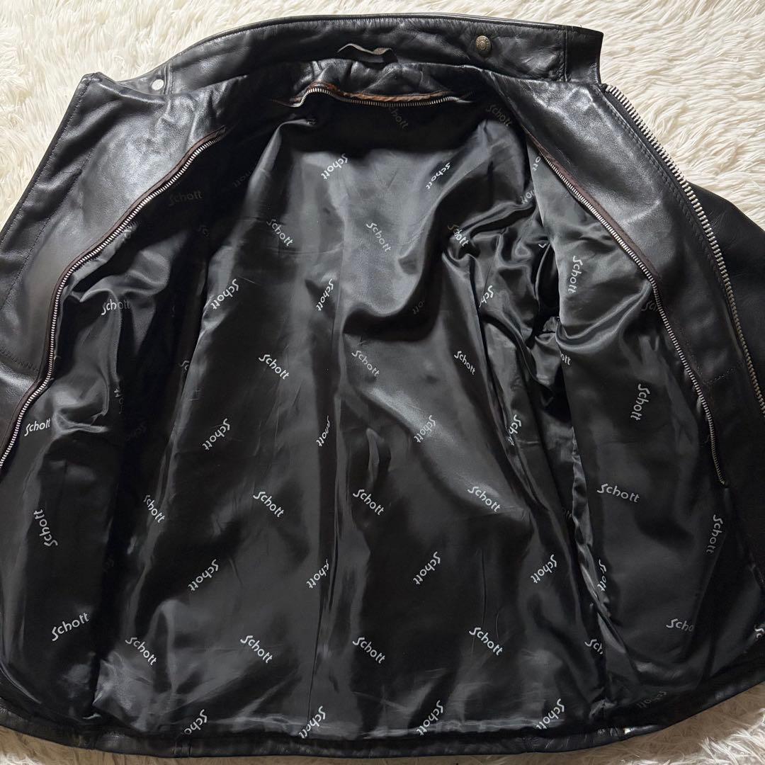 k*e様 【米国製】schott ライダースジャケット　シングル　641 ブラッ