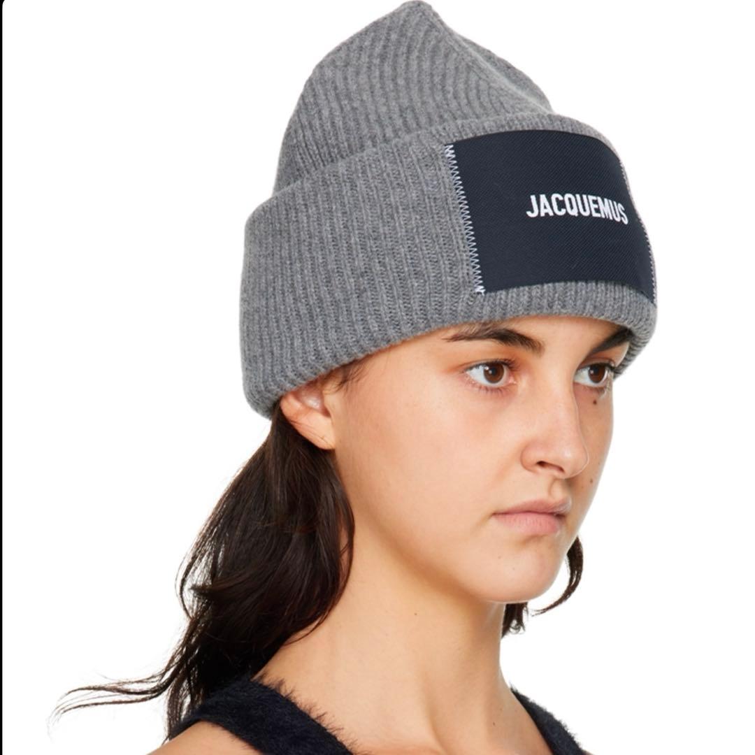 JACQUEMUS グレー ビーニー ニット帽