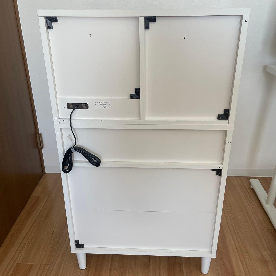 ドレッサーチェスト 幅60cm コンセント付き
