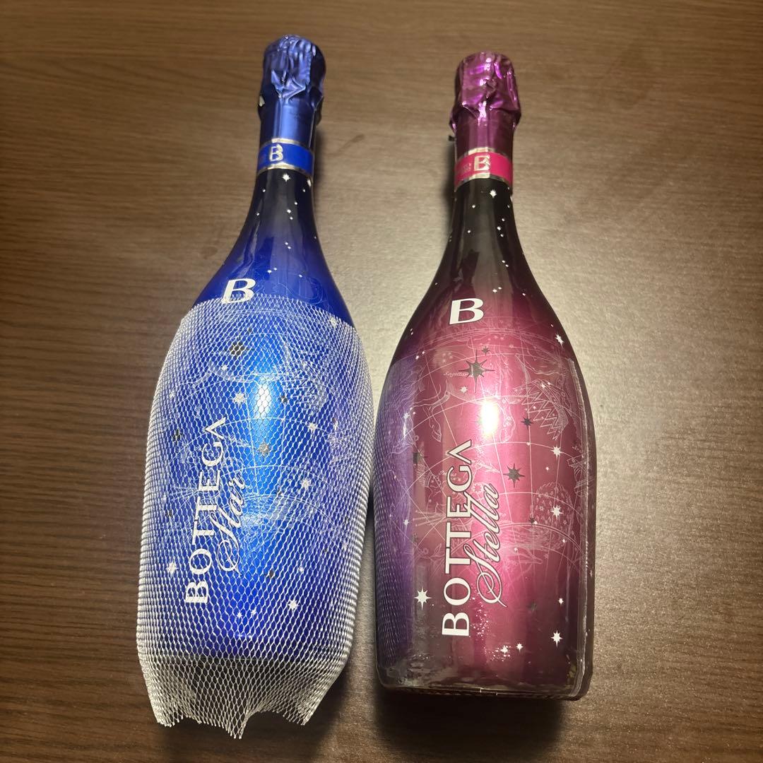 Bottega Stella スパークリングワイン 青　赤750ml LED付き