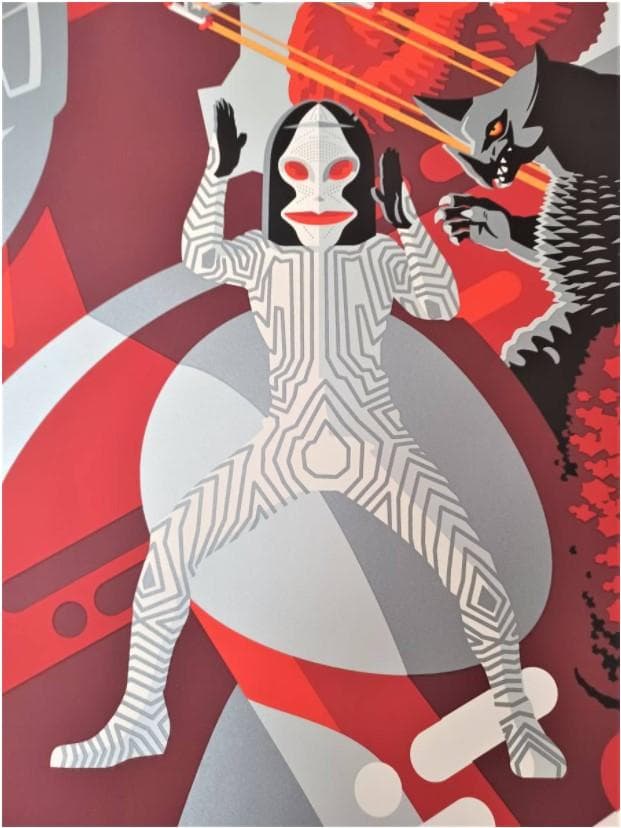 ウルトラマン55周年記念公式シルクスクリーンポスター　円谷プロ　レッドキング