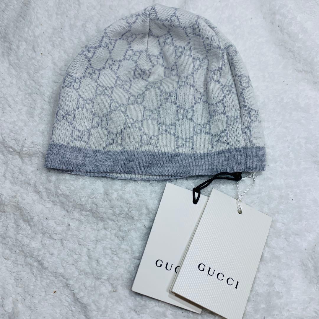⭐️未使用GUCCI グッチ ニット帽 GG 418599 ウール 約38cm