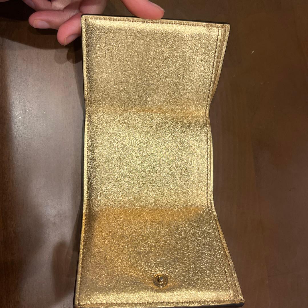 FENDI バケット　BAGUETTE　マイクロ　財布　三つ折り　ゴールド