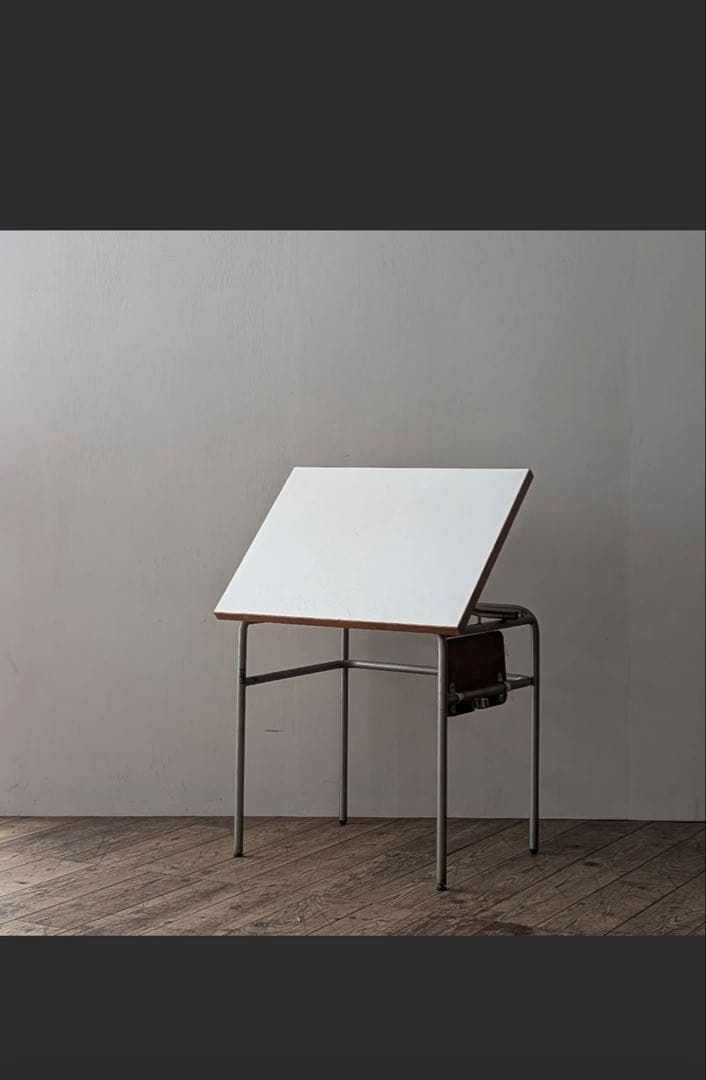 美術机　工作台　ドラフティングテーブル　イーゼル　アンティーク　ビンテージ