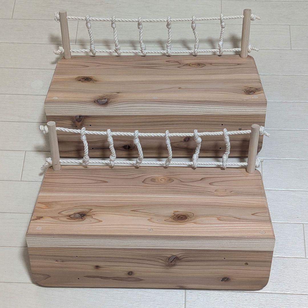 おすしさまオーダー品　キャットステップ　猫用吊橋　猫用階段　ハンドメイド