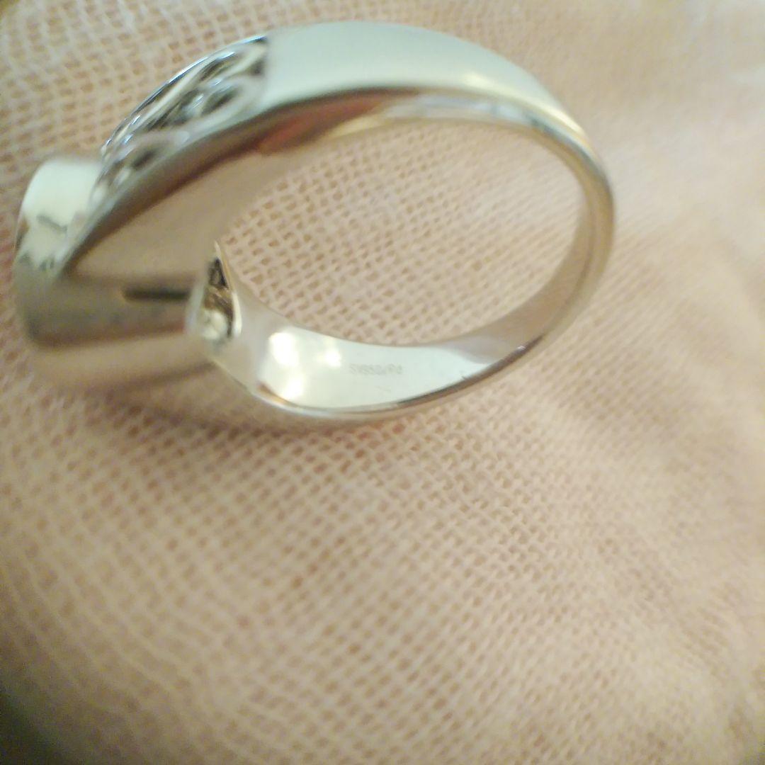 GSTV　パラジウム　シルバー950リング　(アメジスト)