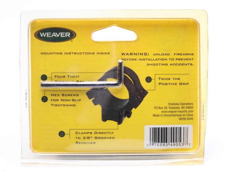 WEAVER■QUAD 1インチ” マウントリング■ウィーバー 49053