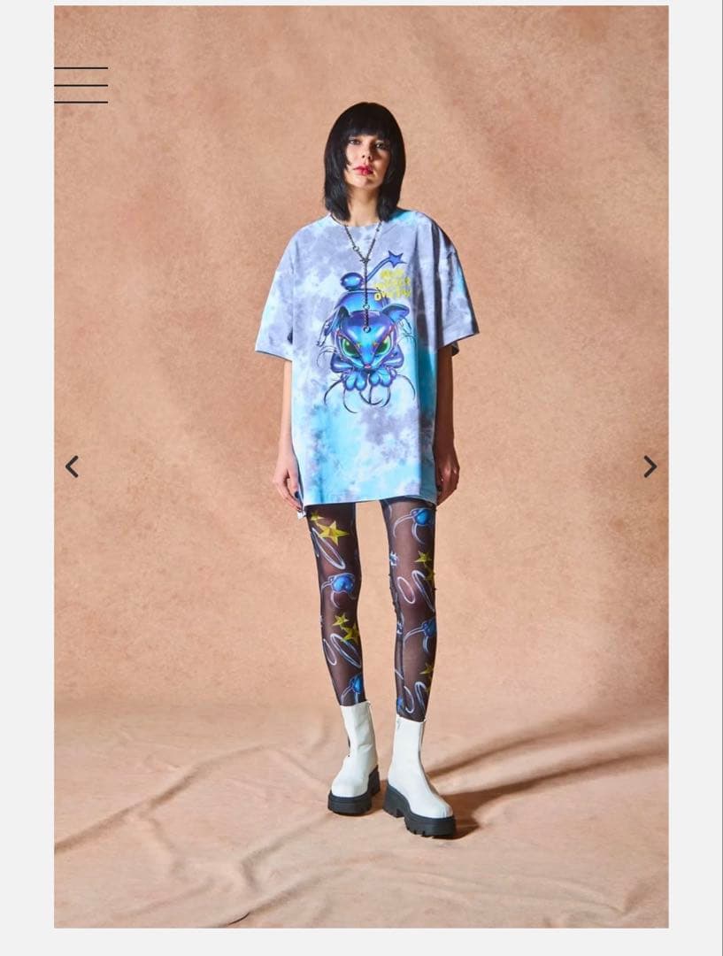 royreflectoverjoy 総柄シアートップス レギンスセット