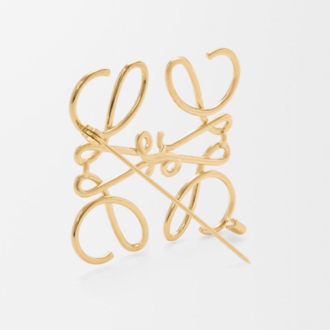 LOEWE ロエベ アナグラムブローチ ブローチ ゴールド