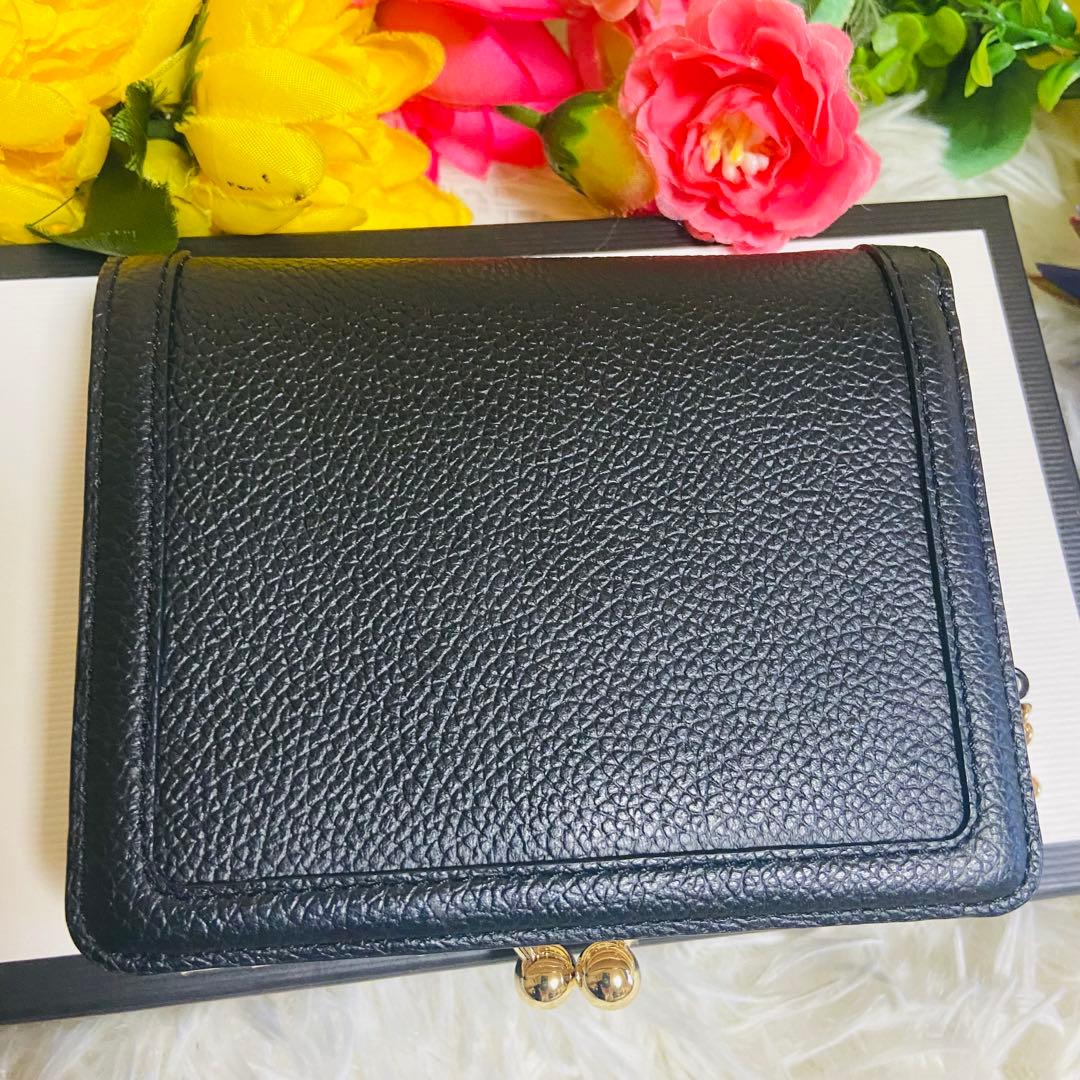 未使用✨本革✨PINKY&DIANNE✨ピンダイ✨がま口✨二つ折り財布✨完売品