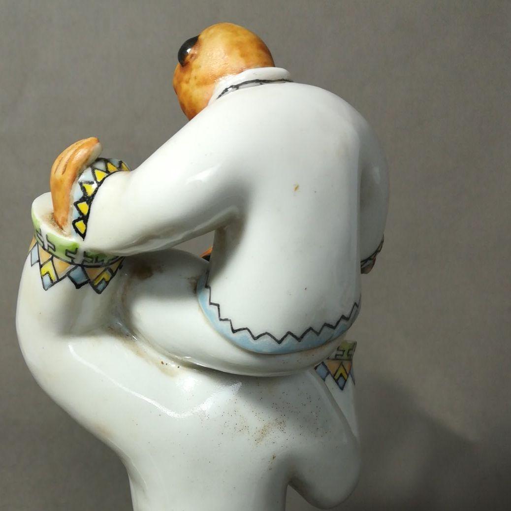 レア　希少　試作　大正　昭和　京都工業研究所　唐子置物　共箱