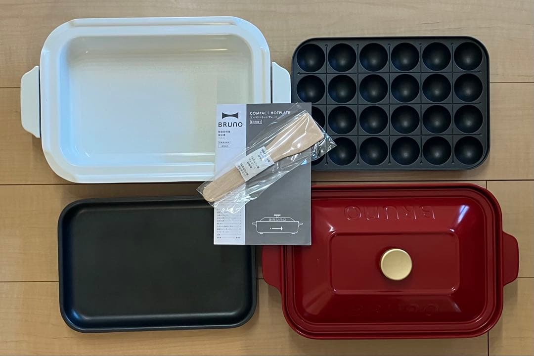 美品 BRUNO コンパクトホットプレート + セラミックコート鍋