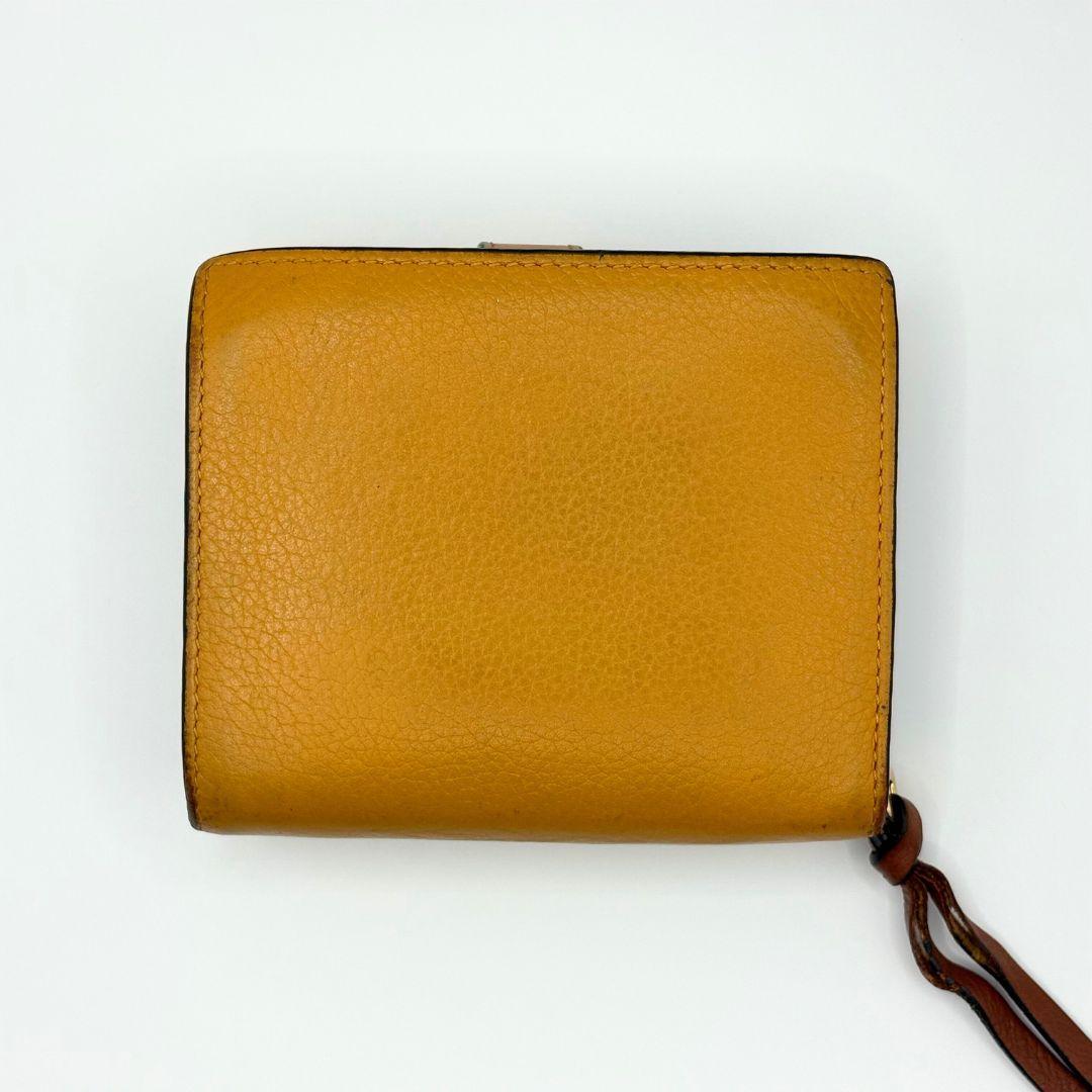 ロエベ　アナグラム コンパクト ジップウォレット 二つ折り財布　ブラウン