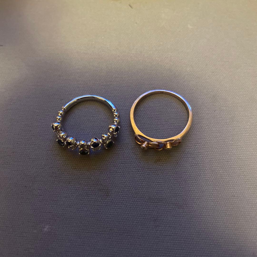 K10とシルバー指輪