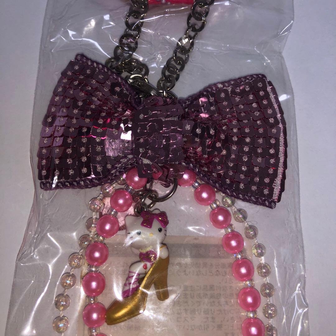 ハローキティ ピンキーハイヒール ピンキーKT 根付け　リボンバックチャーム