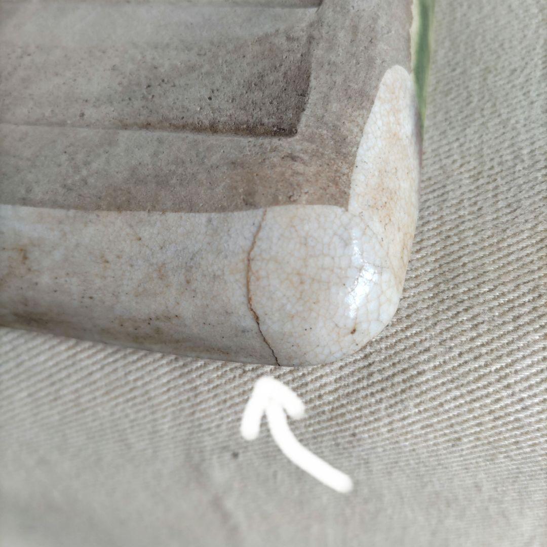 加藤作助　織部絵変わり銘々皿　8枚