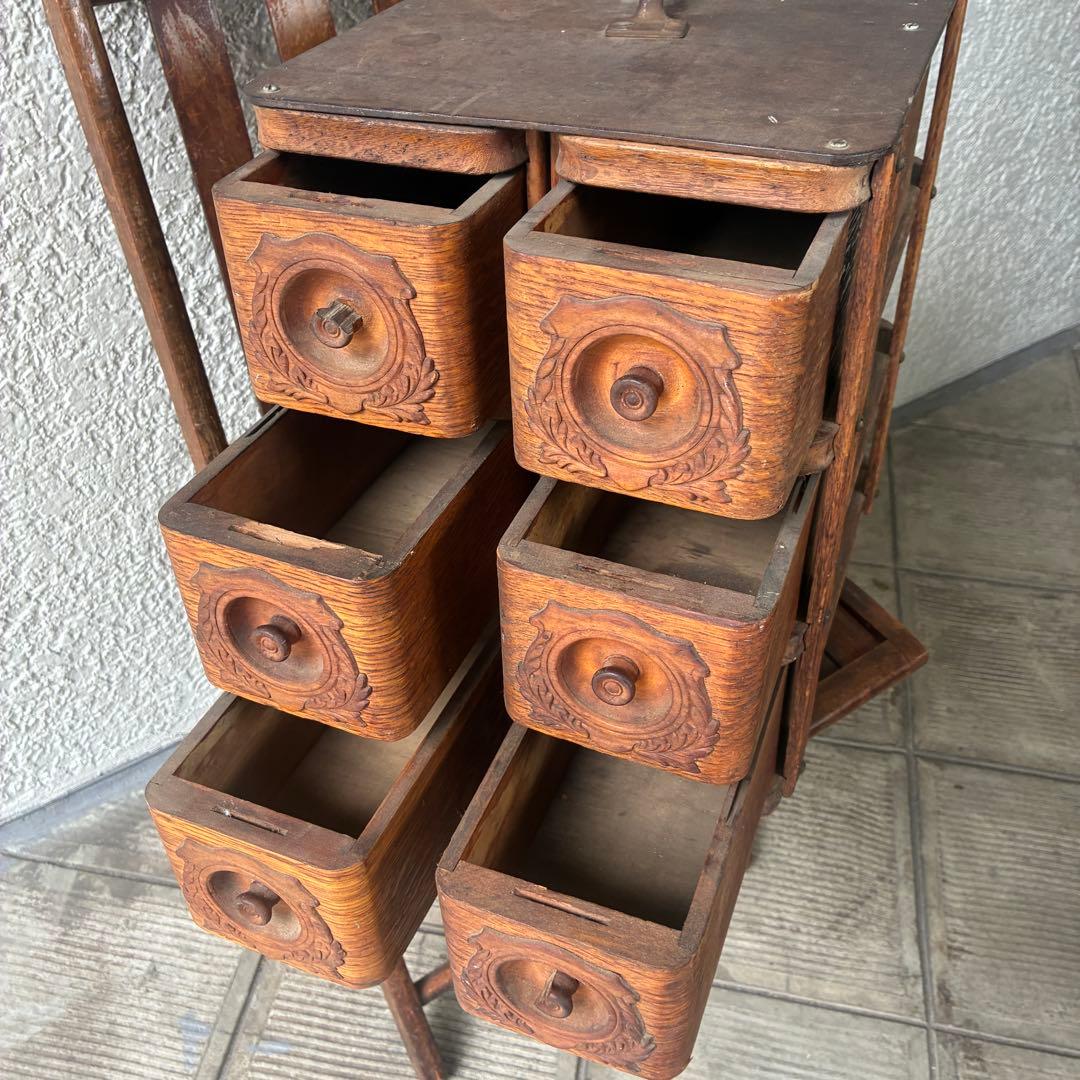 貴重！40's〜アメリカアンティーク 収納木箱ウッドボックス　USAヴィンテージ