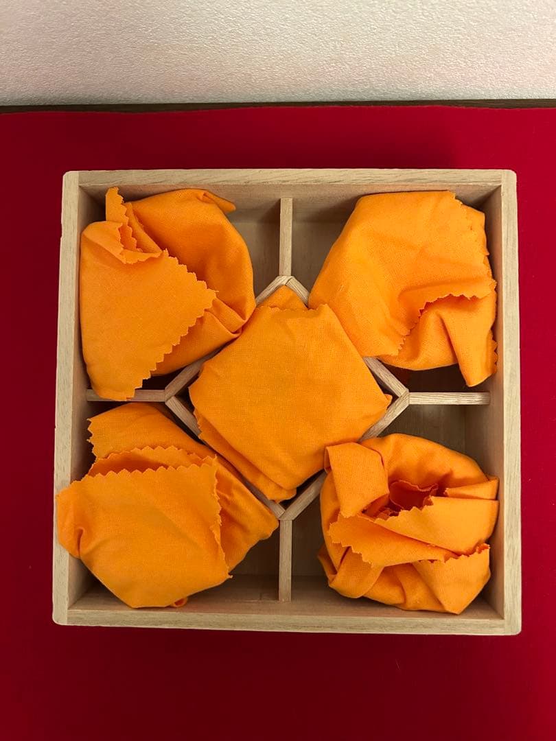 松谷窯/赤地金箔散 福禄寿酒盃　五客