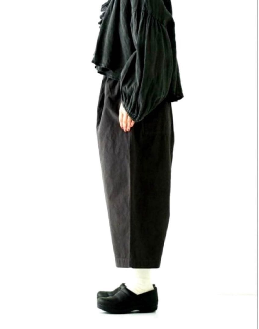 【美品】nest Robe コットンヘンプサルエルパンツ インクブラック F