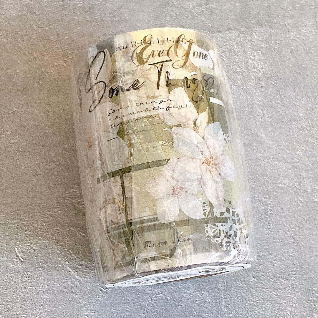 ⭐️SALE⭐️小白家文創《栀子花》海外マスキングテープ　マステ 【2032】